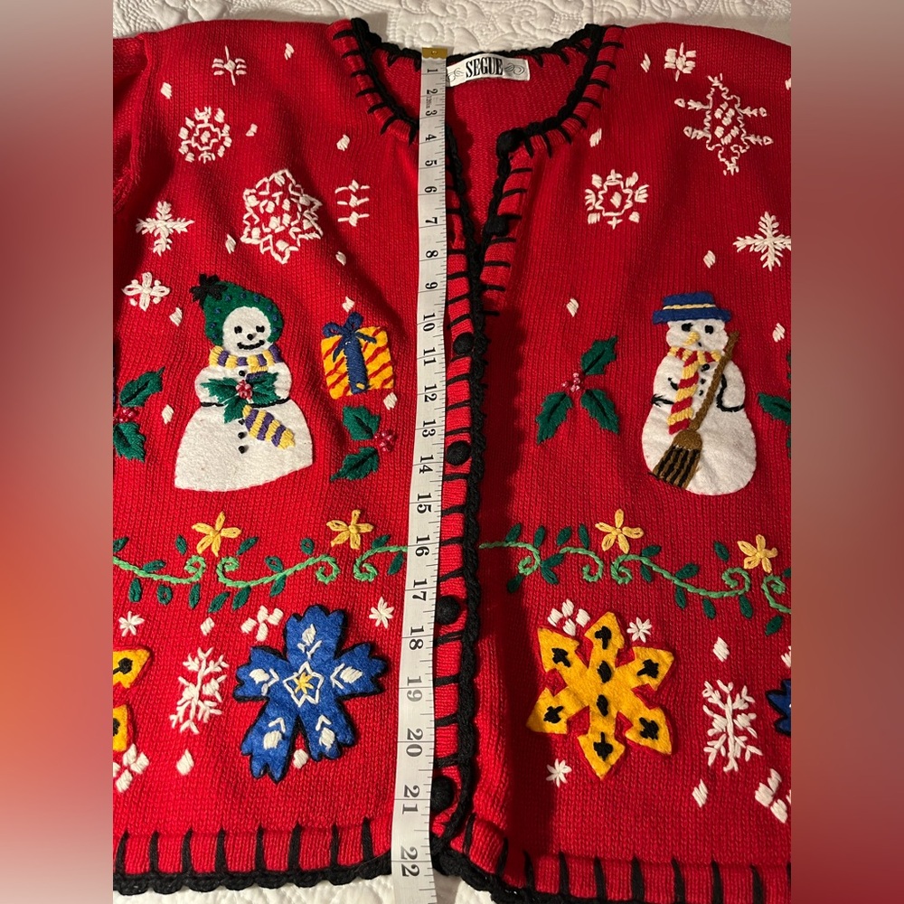 Vintage REALLY UGLY Christmas Sweater, Size XL - Picture 7 of 9